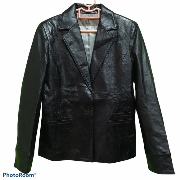 Karl Lagerfeld Leather Blazer - Picture 1 of 7